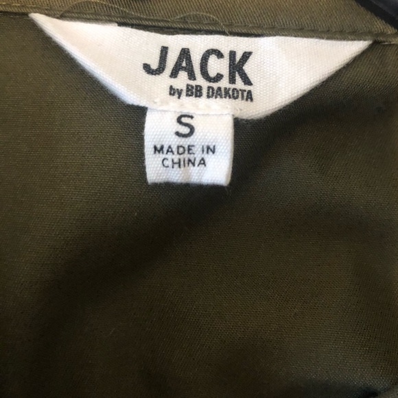 Jack Olive Green Button Down Size S - Picture 5 of 5